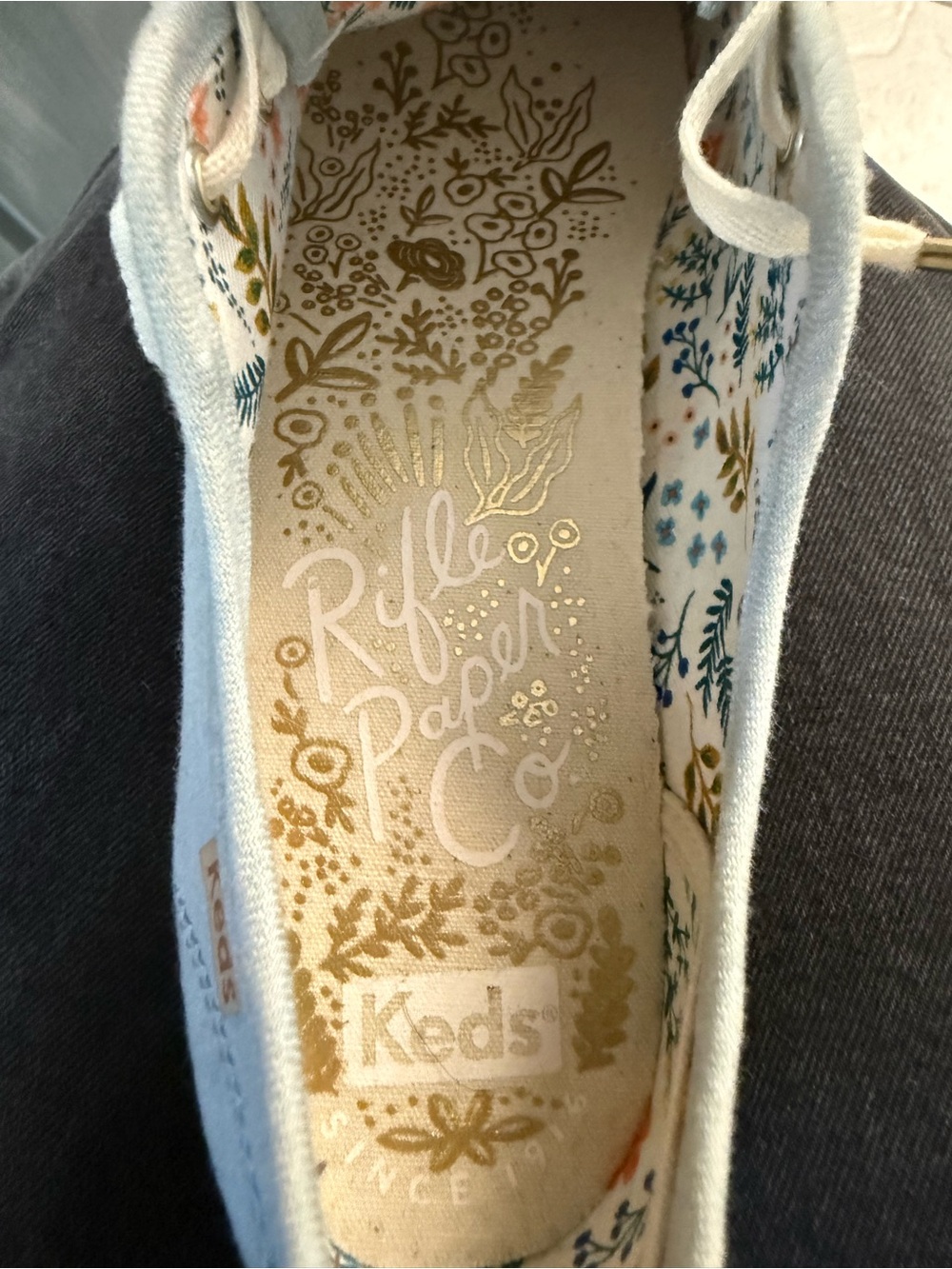 Keds Triple Kick Natural Platform Embroidered Espadrille Sneakers - Picture 9 of 9